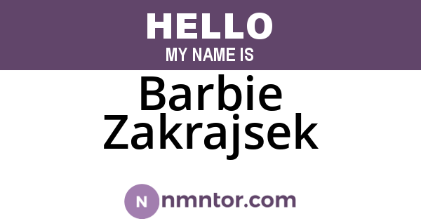 Barbie Zakrajsek