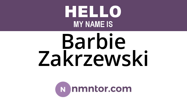Barbie Zakrzewski