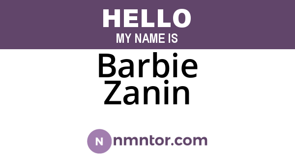 Barbie Zanin