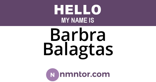 Barbra Balagtas