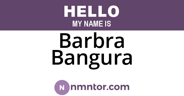 Barbra Bangura
