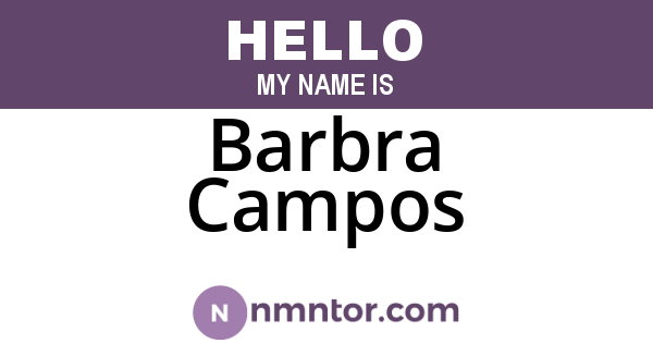 Barbra Campos