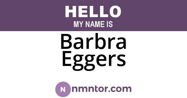 Barbra Eggers