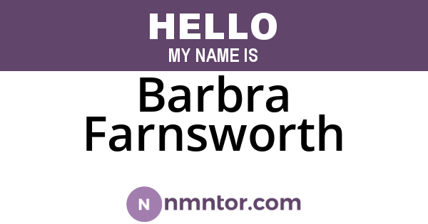 Barbra Farnsworth