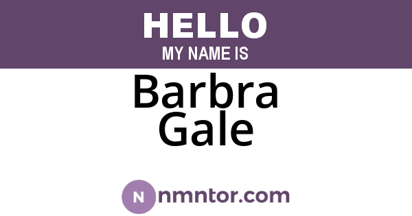 Barbra Gale