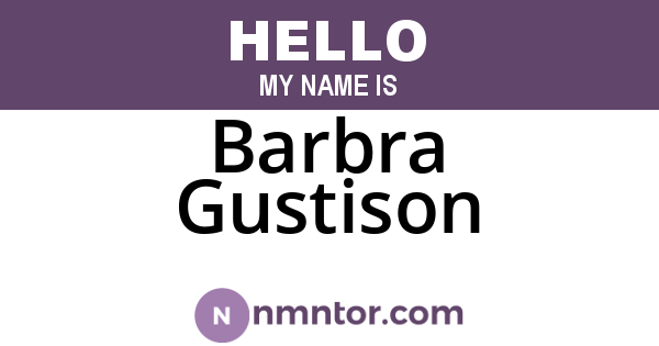 Barbra Gustison