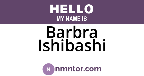 Barbra Ishibashi