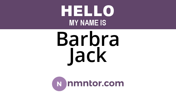 Barbra Jack