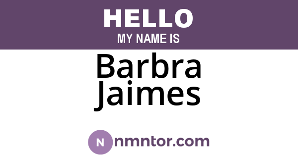 Barbra Jaimes