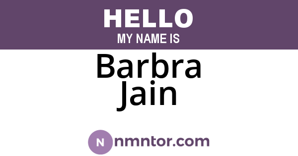 Barbra Jain