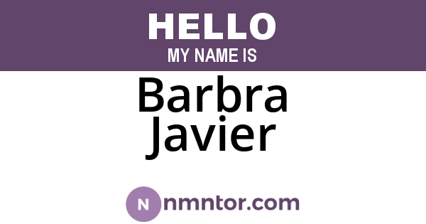 Barbra Javier