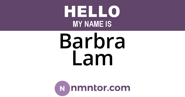 Barbra Lam
