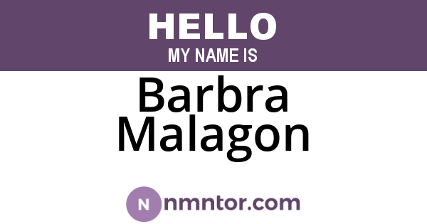 Barbra Malagon