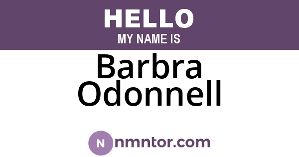 Barbra Odonnell