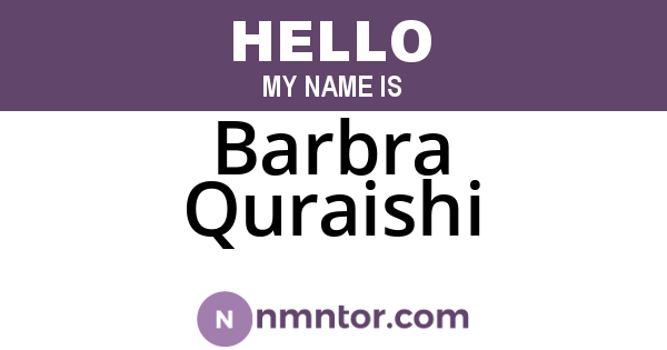 Barbra Quraishi
