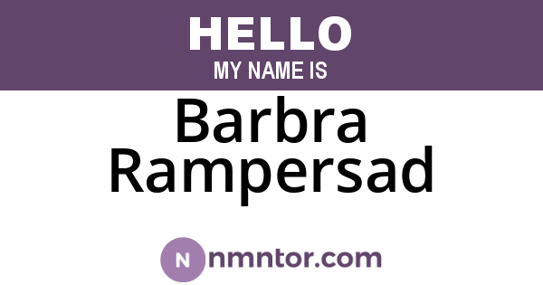 Barbra Rampersad