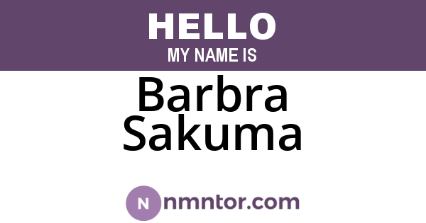 Barbra Sakuma