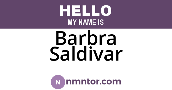 Barbra Saldivar
