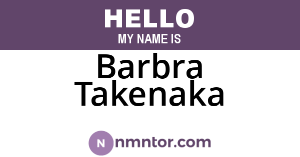 Barbra Takenaka
