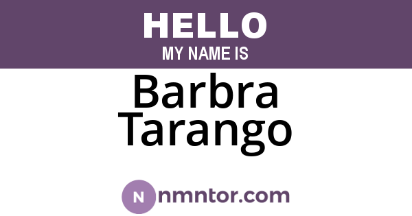 Barbra Tarango