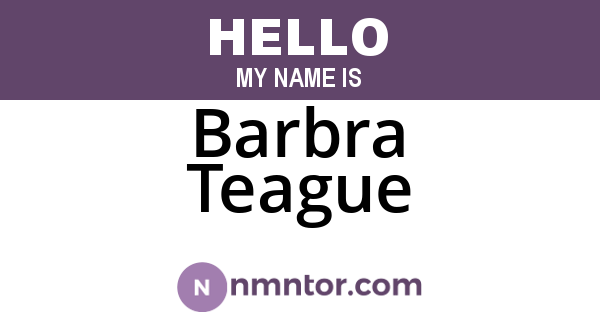 Barbra Teague