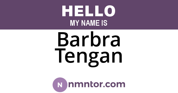 Barbra Tengan
