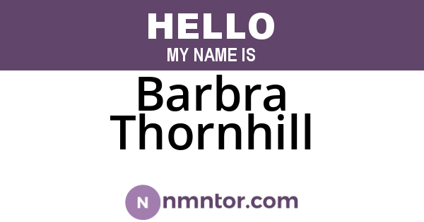 Barbra Thornhill