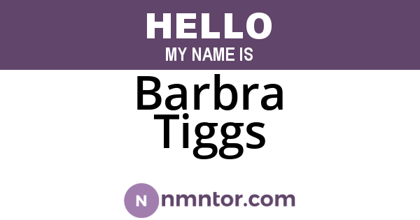 Barbra Tiggs