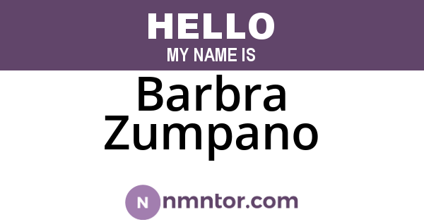 Barbra Zumpano