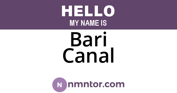 Bari Canal