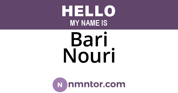 Bari Nouri