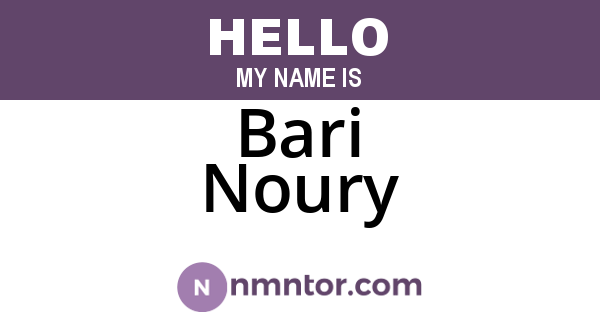 Bari Noury