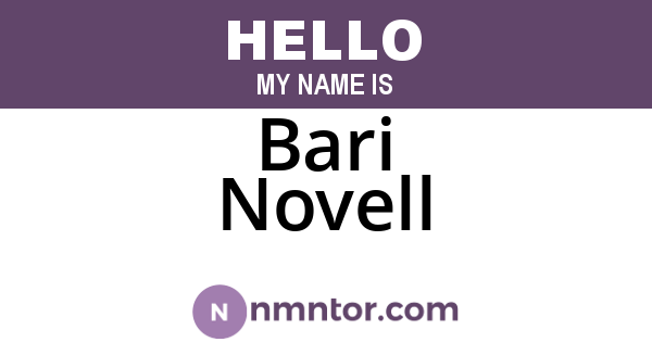 Bari Novell