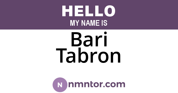 Bari Tabron