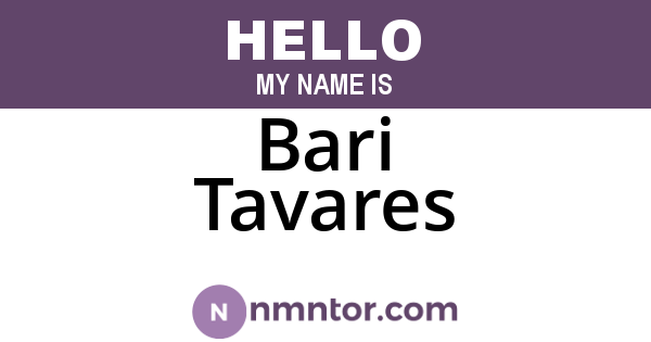 Bari Tavares