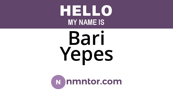 Bari Yepes