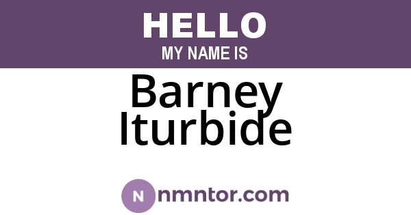 Barney Iturbide