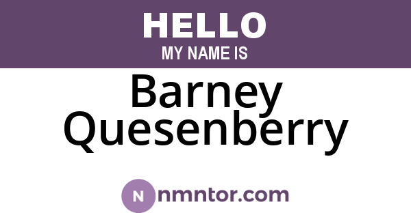 Barney Quesenberry