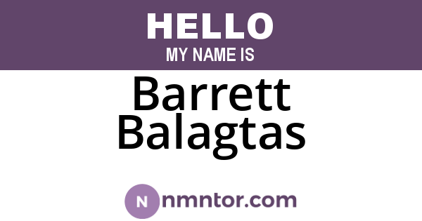 Barrett Balagtas