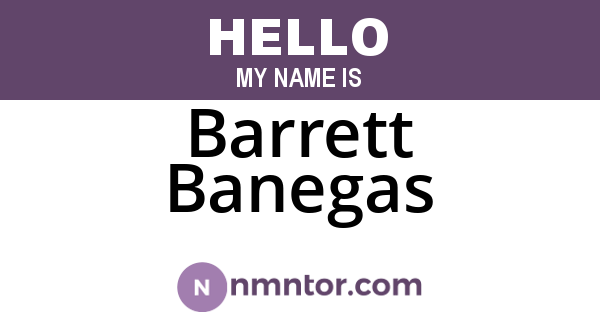 Barrett Banegas