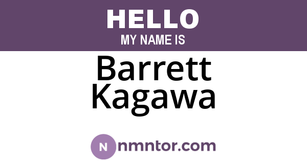 Barrett Kagawa