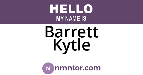 Barrett Kytle