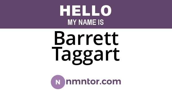 Barrett Taggart
