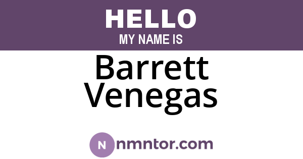 Barrett Venegas