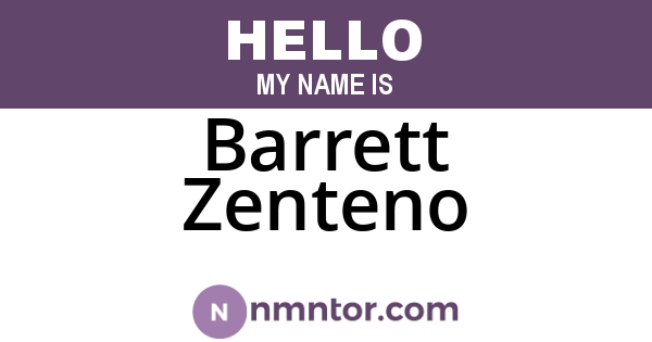 Barrett Zenteno