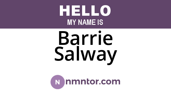 Barrie Salway