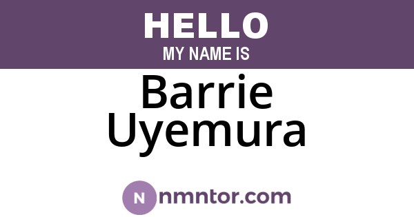Barrie Uyemura