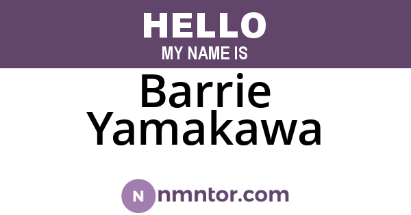 Barrie Yamakawa