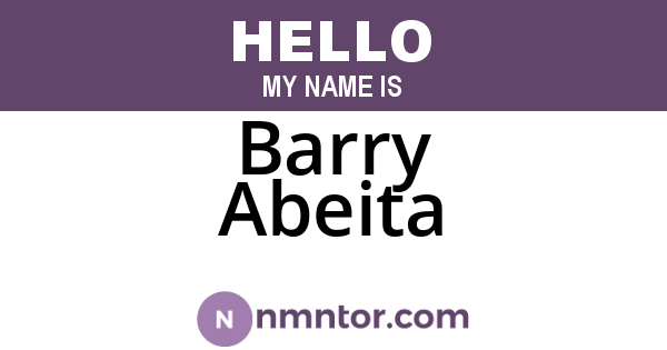 Barry Abeita