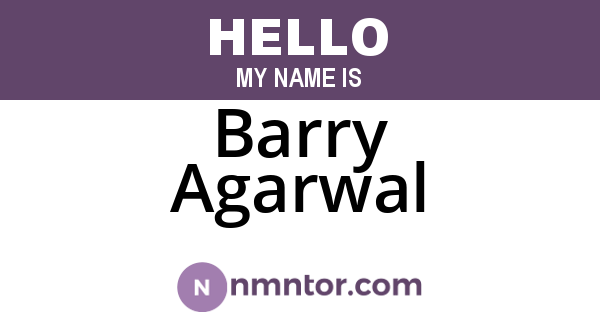 Barry Agarwal